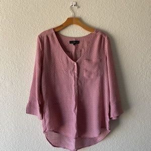 Fred David Pink Polka Dot Blouse